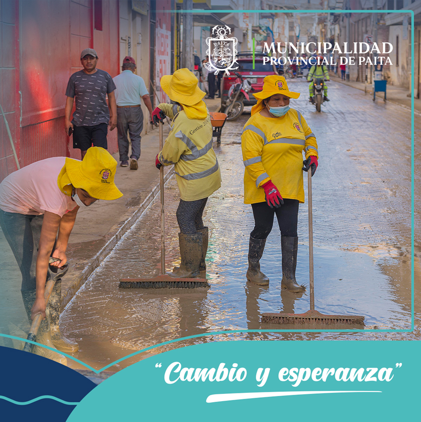 Limpieza publica en la provincia de Paita