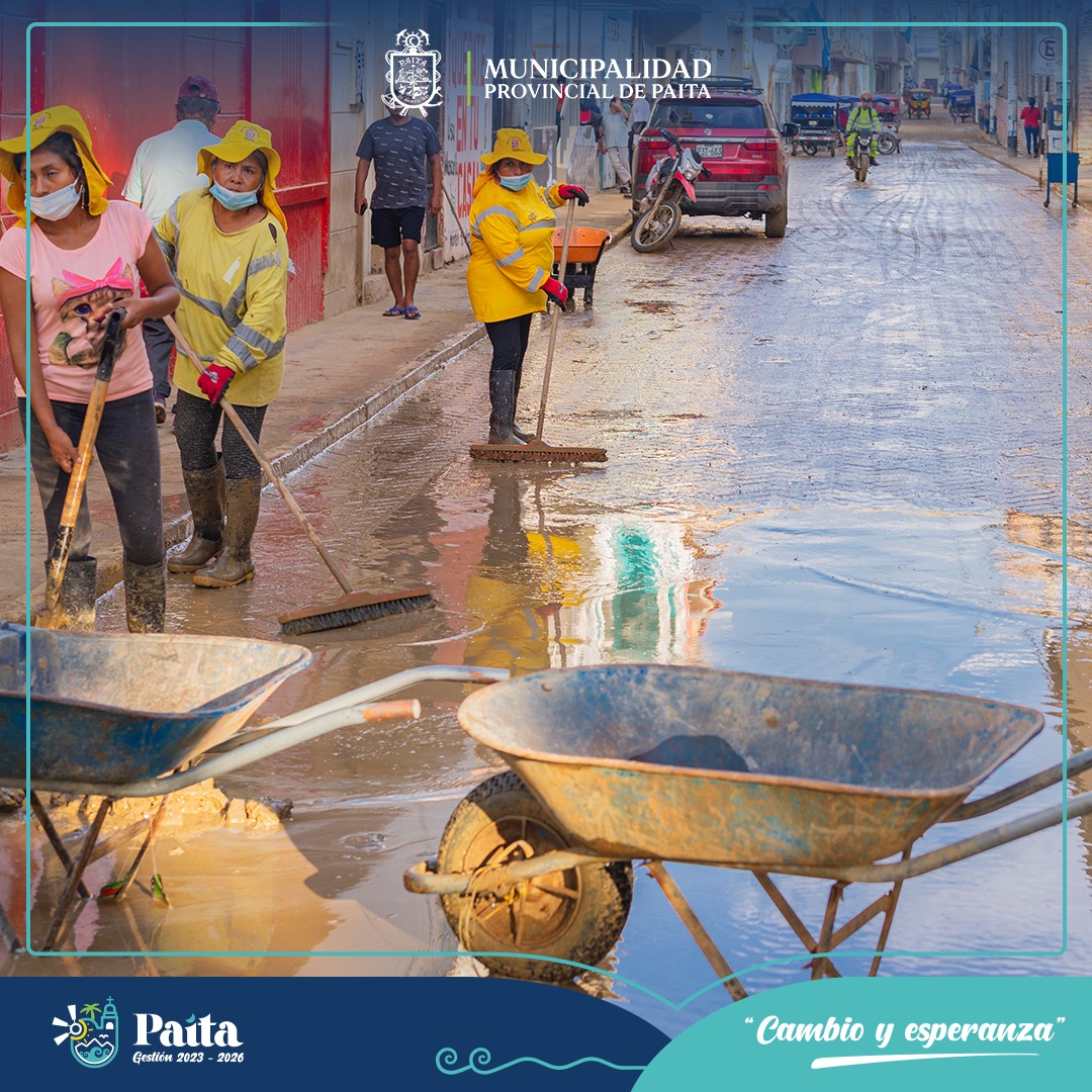 Limpieza publica en la provincia de Paita
