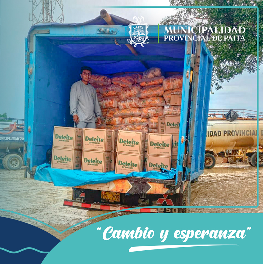 Entrega de productos para ollas comunes