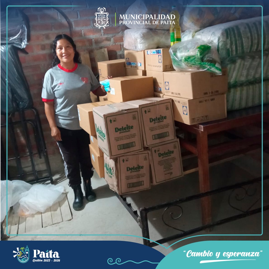 Entrega de productos para ollas comunes