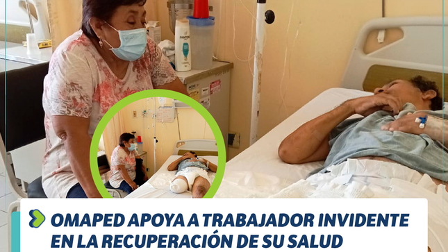 OMAPED apoya a trabajador invidente 
