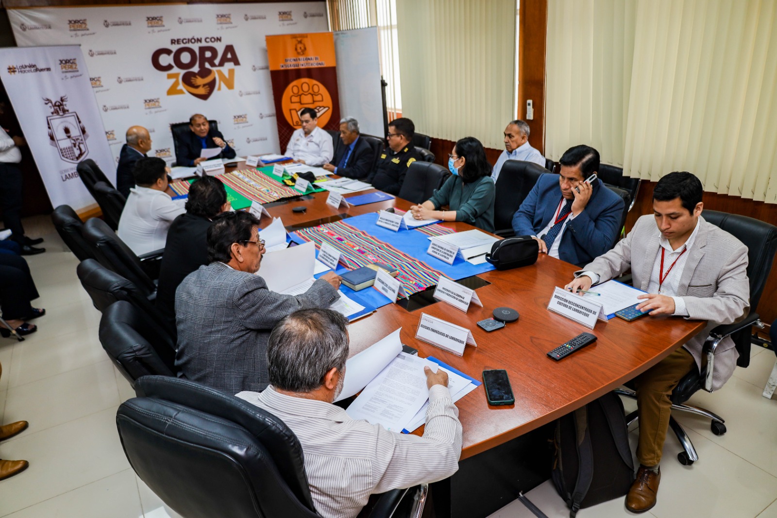 fotografia de reunión