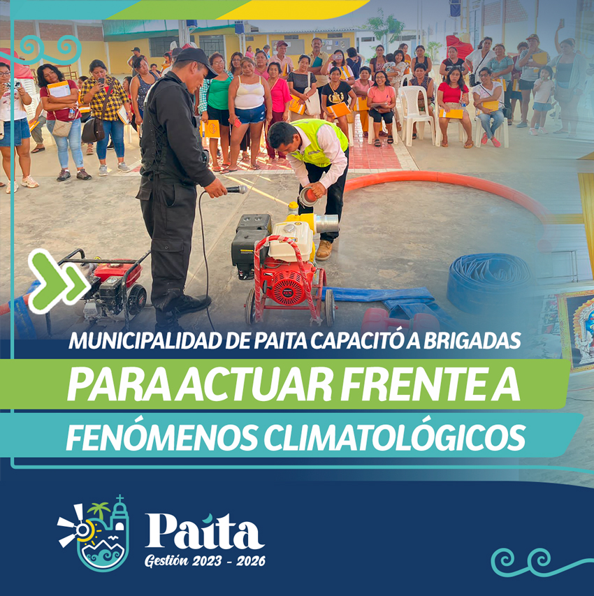 Capacitación frente a fenómenos climatologicos 