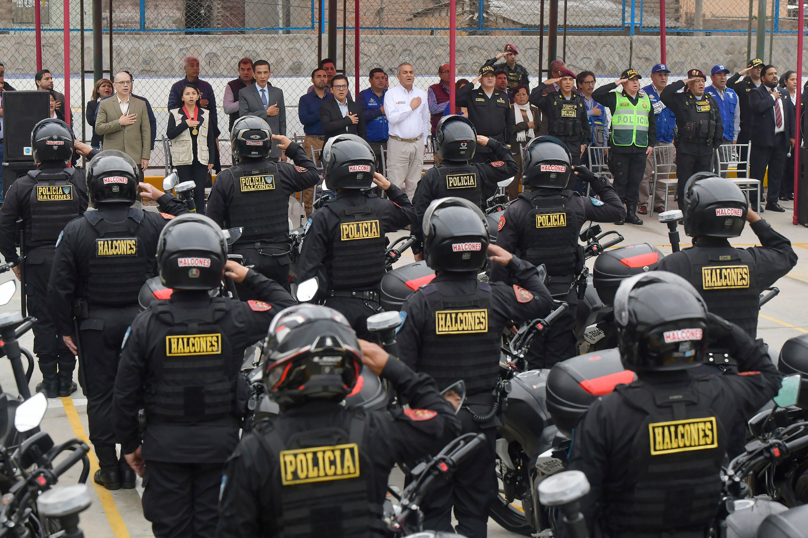 Inauguran nueva base policial motorizada de Los Halcones en el distrito de Independencia