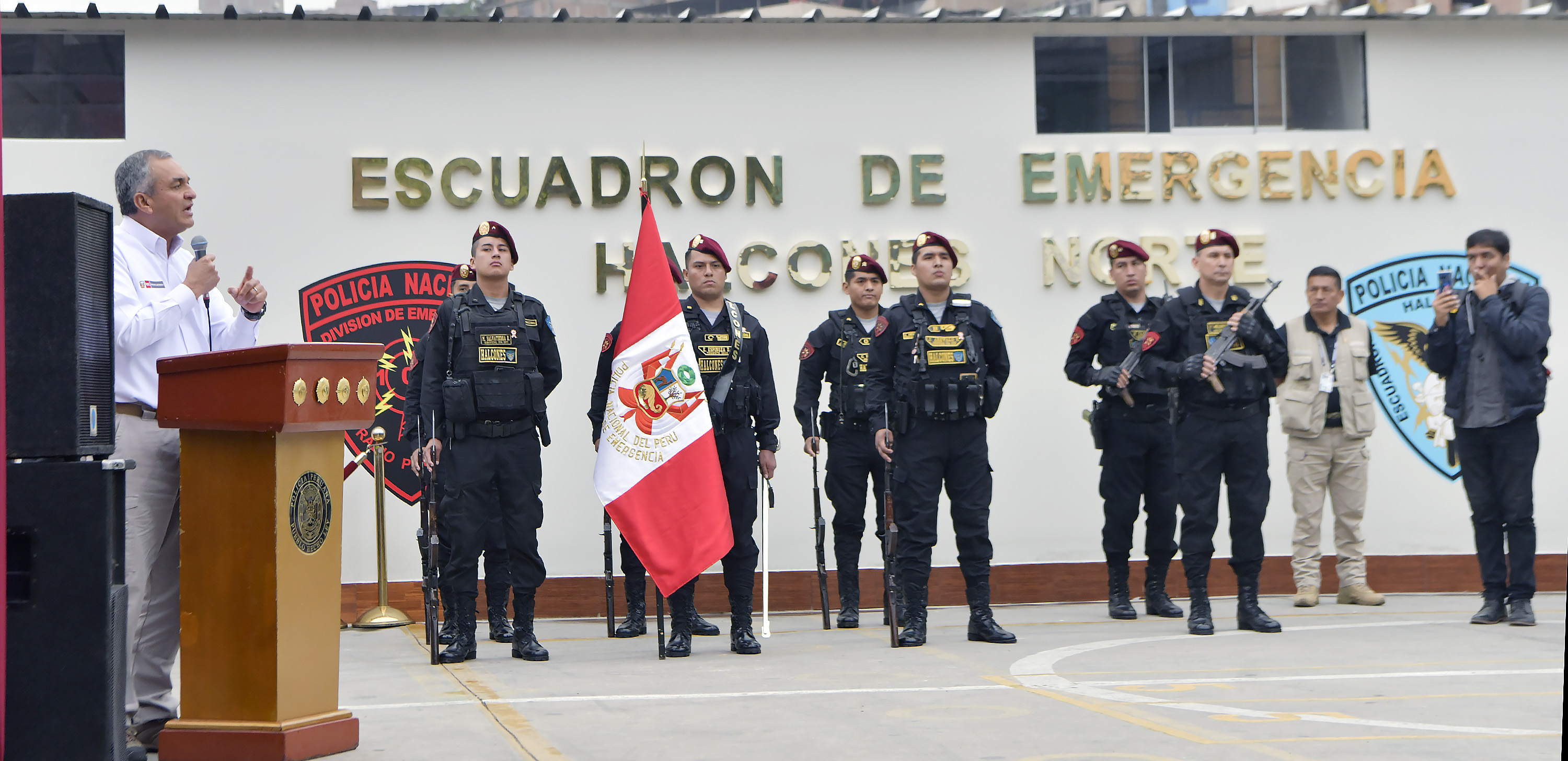 Inauguran nueva base policial motorizada de Los Halcones en el distrito de Independencia