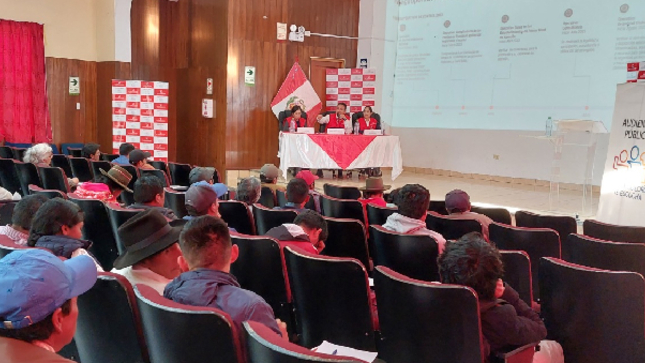 La Contraloría General convoca a la ciudadanía y representantes de la sociedad civil organizada de las provincias de Churcampa y Acobamba a participar de las audiencias públicas presenciales “La Contraloría te escucha”, en la que tendrán la oportunidad de presentar sus denuncias sobre el presunto uso inadecuado de bienes y recursos públicos en entidades del Estado que se ubican en sus jurisdicciones.