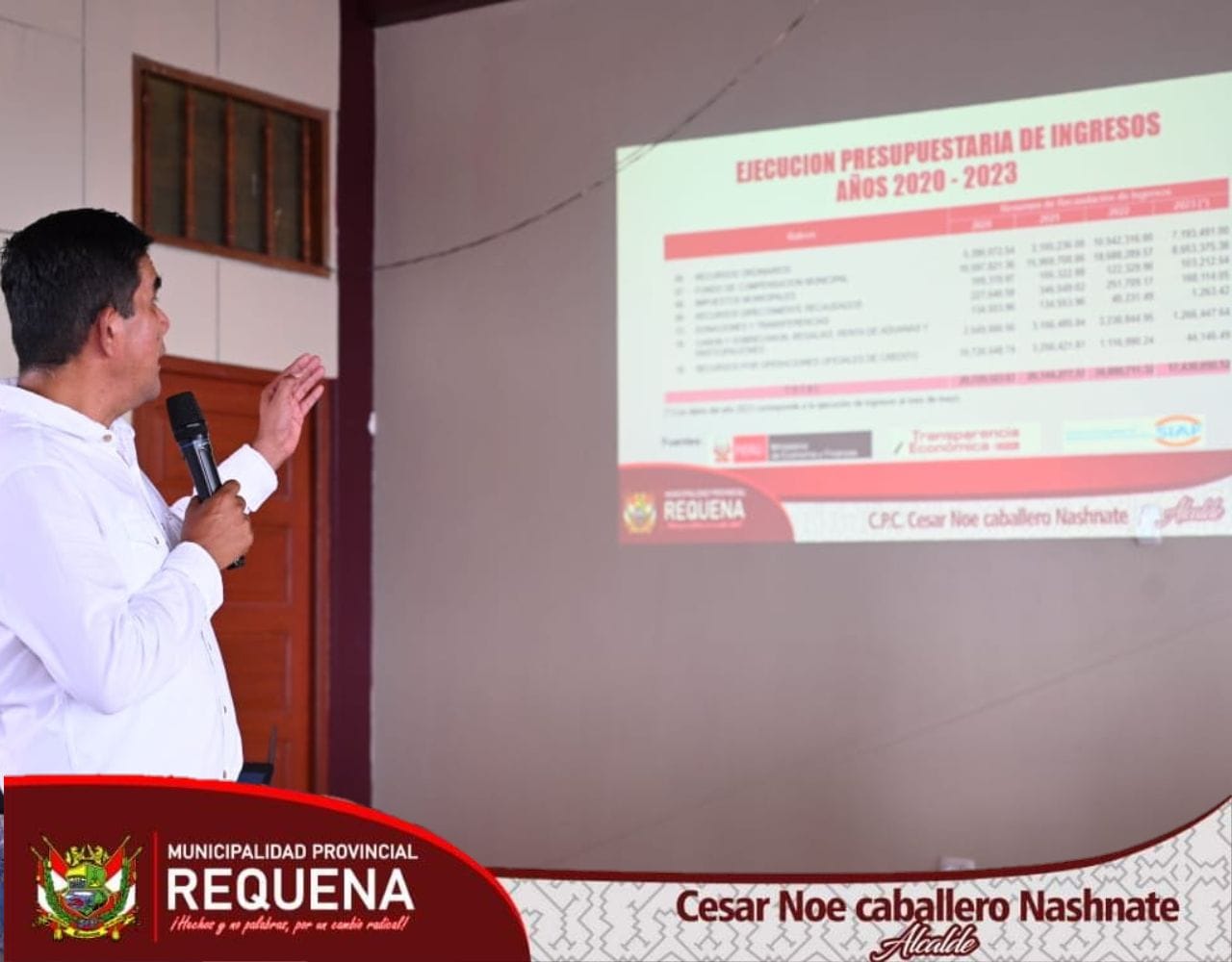 Gerente expone tema de la rendición