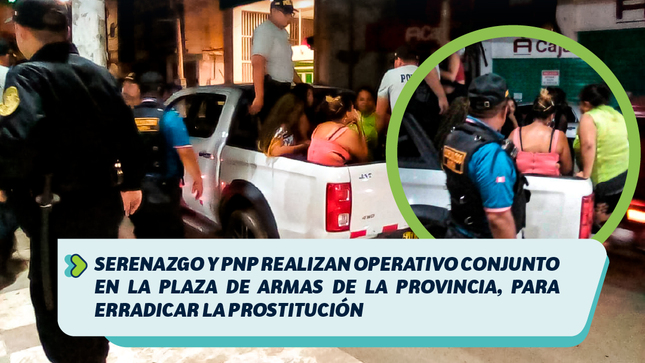 Operativo en Plaza de Armas 