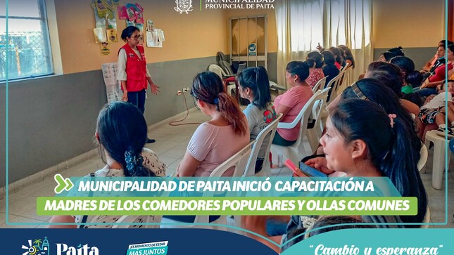 Capacitación a madres de los comedores populares y ollas comunes 