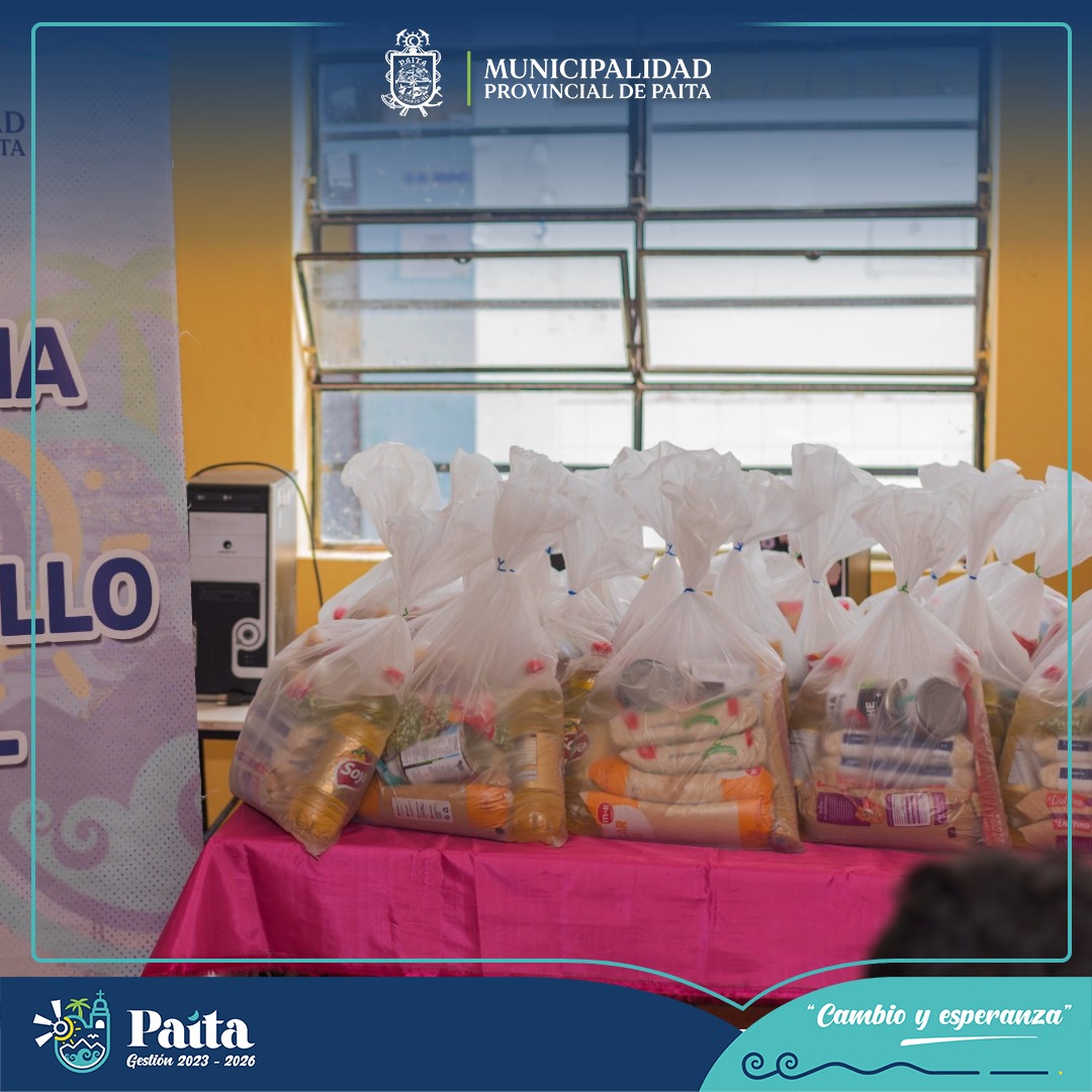 Bolsa de víveres para damnificados