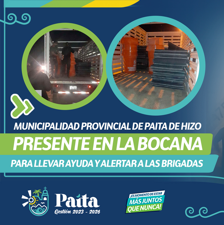 Ayuda para la bocana y alertar a las brigadas