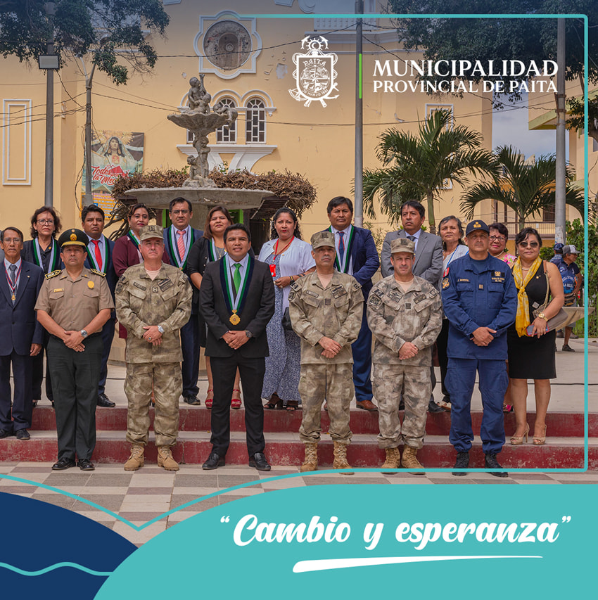 Marina de guerra entrega placa recordatoria a Municipalidad de Paita