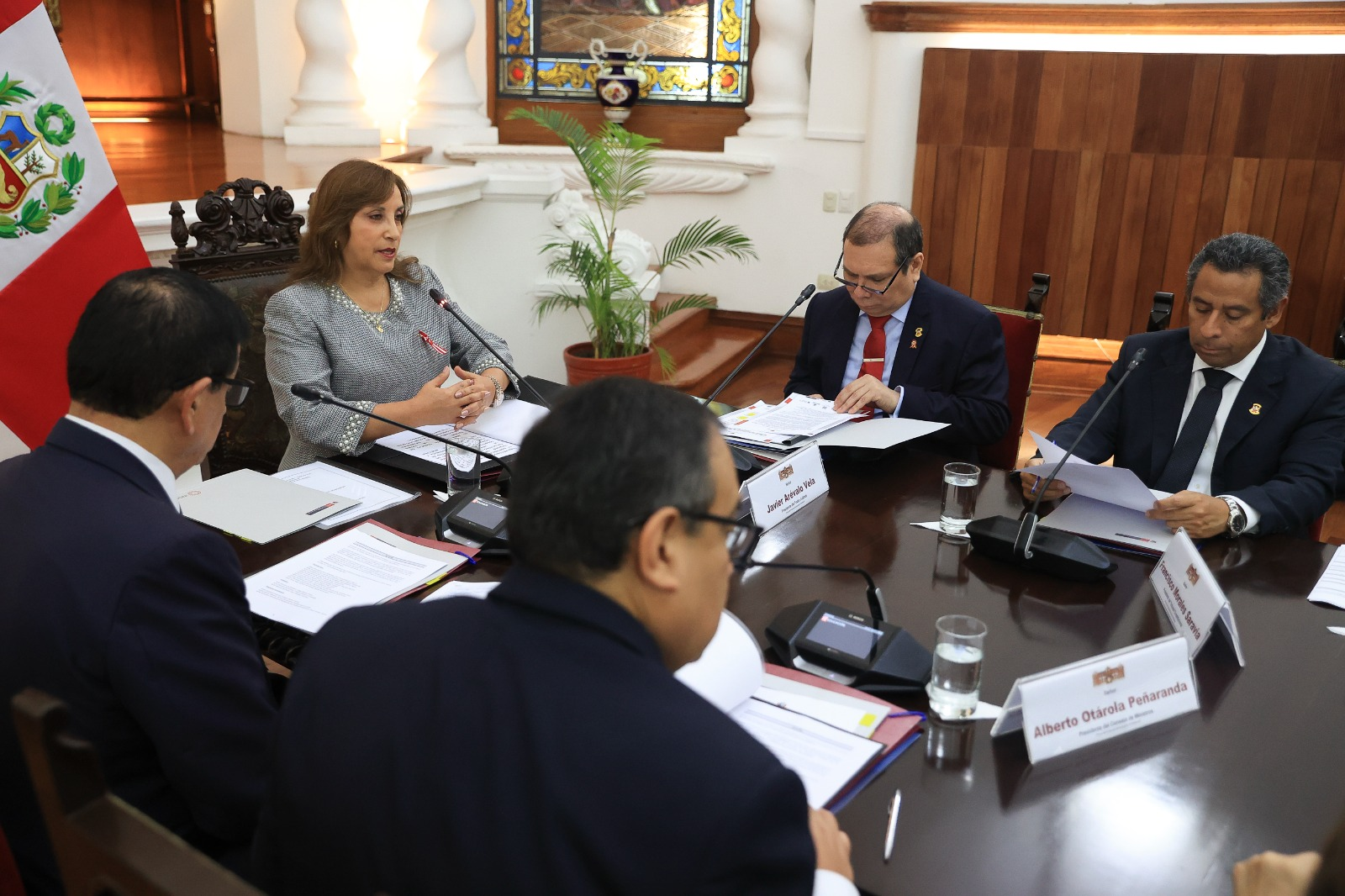 El presidente del TC, Francisco Morales, participó del Consejo de Estado
