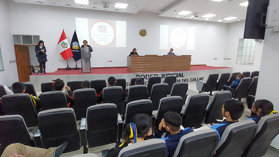 Comisión de acceso a la justicia de personas vulnerables y Justicia en tu comunidad de la Corte Superior de Justicia del Callao concluyó etapa de formación de jueces escolares