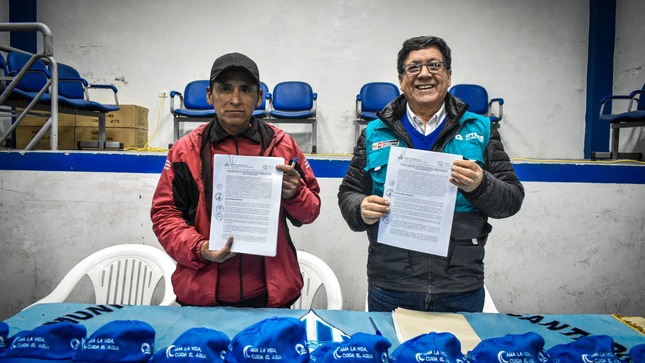 Emapa Huaral firma contrato para la conservación de lagunas y bofedales mediante un mecanismo de retribución por servicios ecosistémicos hídricos (MRSE) 