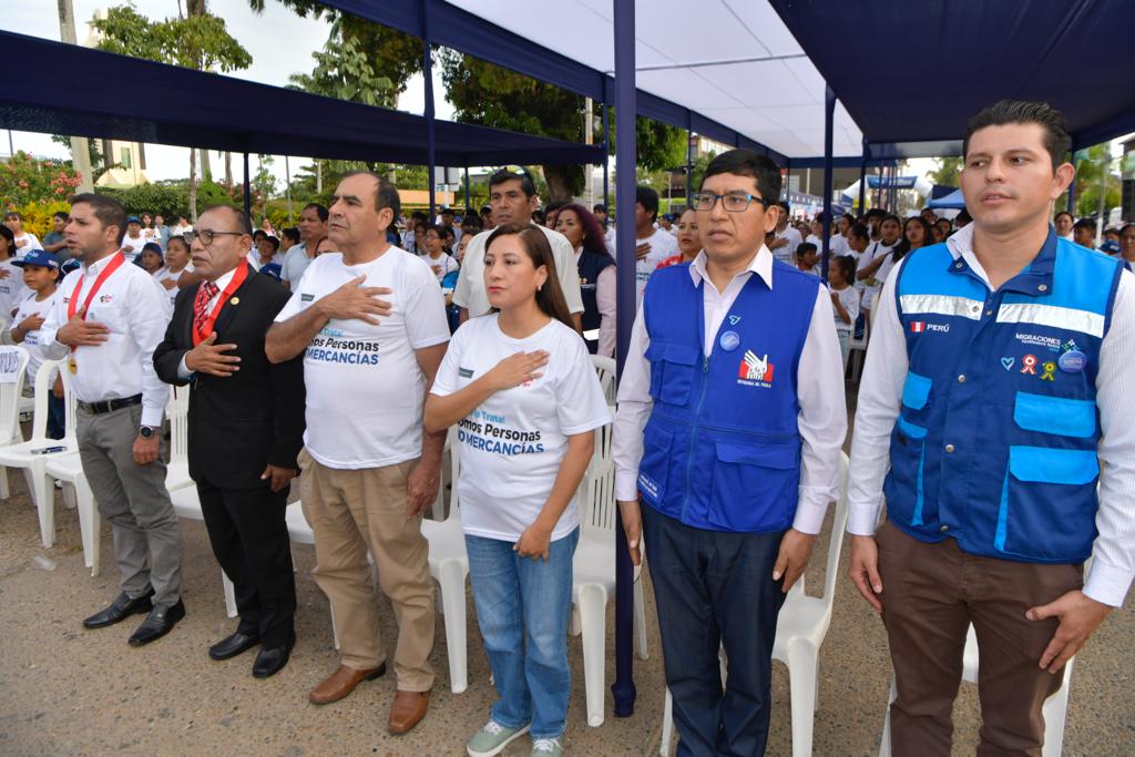 Ministro del Interior lanza campaña Corazón Azul en Madre de Dios y fortalece la lucha contra la trata de personas