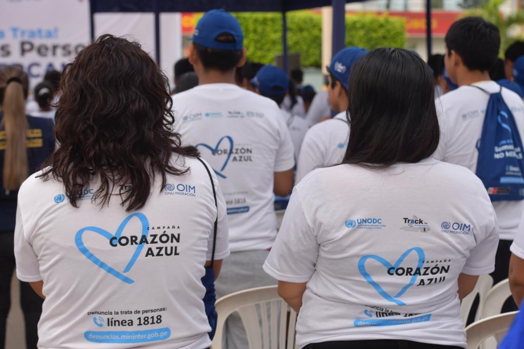 Ministro del Interior lanza campaña Corazón Azul en Madre de Dios y fortalece la lucha contra la trata de personas