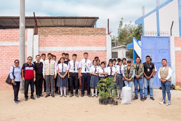 Municipalidad De Sullana Apoyó Iniciativa De Escolares De Reforestar En Su Comunidad