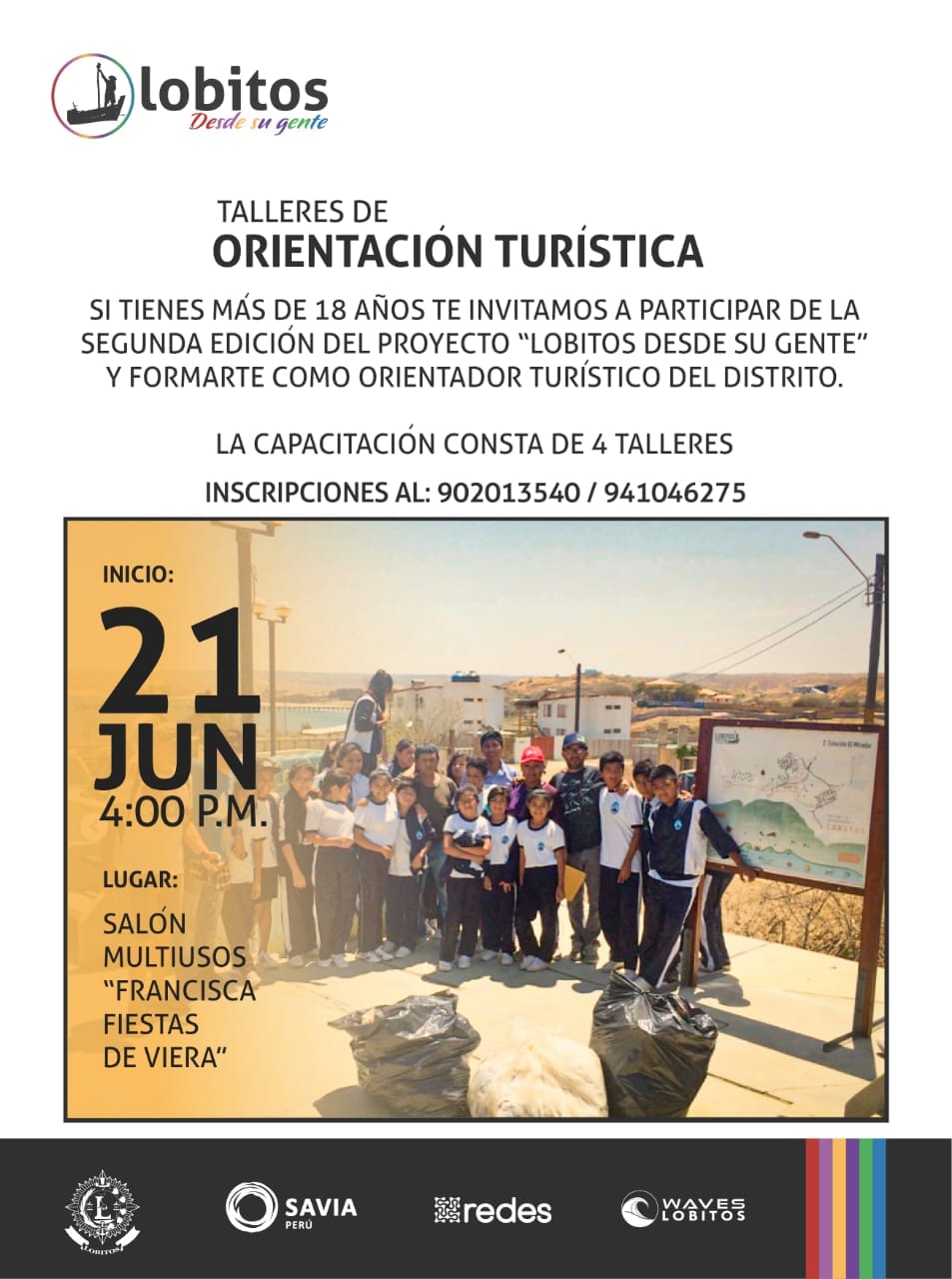Archivo JPG de Formate Como Orientador Turístico De Tu Distrito Participa De Estos Talleres Y Se Parte De Esta Segunda Edición De "Lobitos Desde Su Gente".