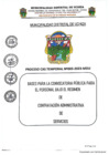 Vista preliminar de documento Bases para la tercera  CONVOCATORIA publica para el personal bajo el régimen de contratación administrativa de servicios. PROCESO CAS TEMPORAL Nº003-2023-MDU