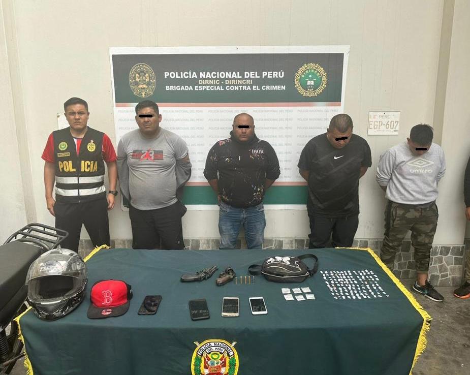 Delincuentes capturados en San Juan de Lurigancho