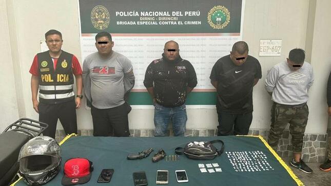 Delincuentes capturados en San Juan de Lurigancho