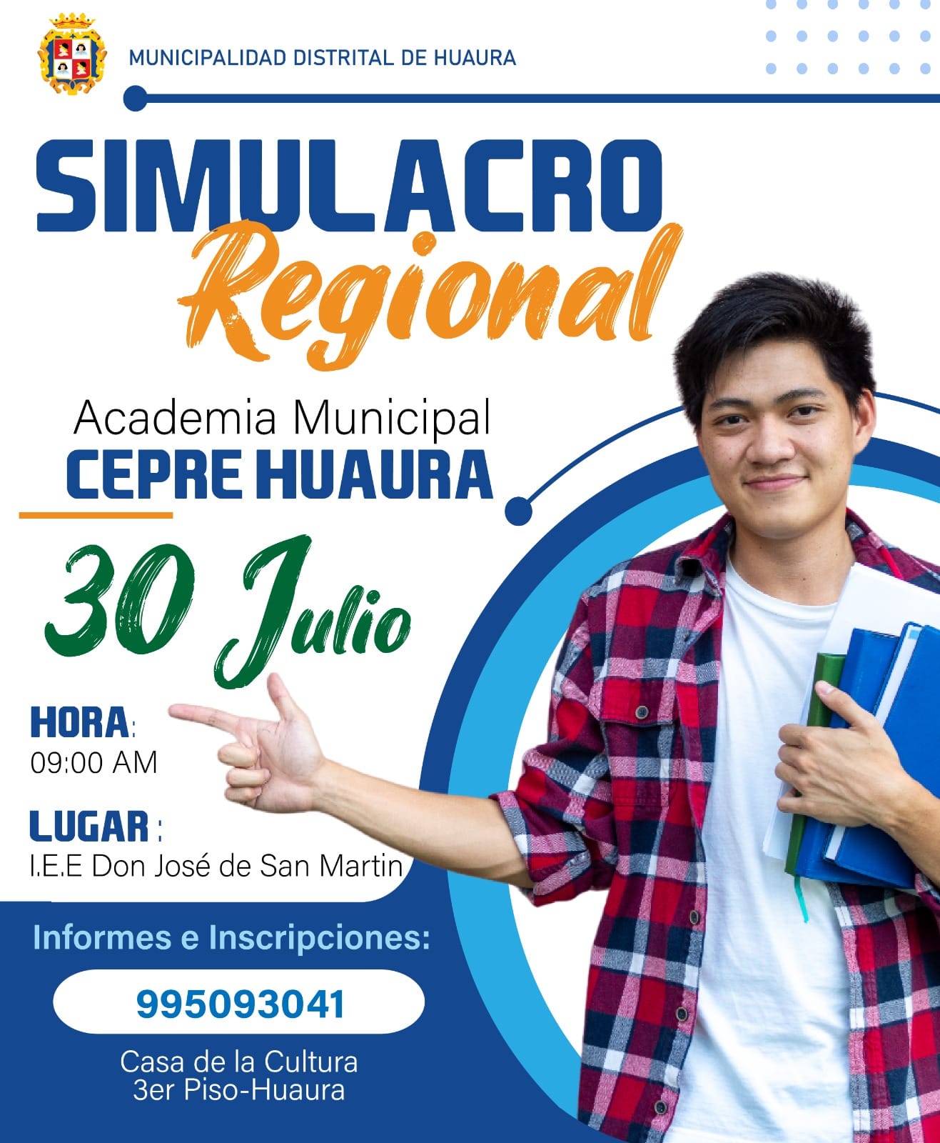 CEPRE HUAURA CONVOCA AL PRIMER SIMULACRO REGIONAL DE EXAMEN DE ADMISIÓN 2023 #30deJulio
