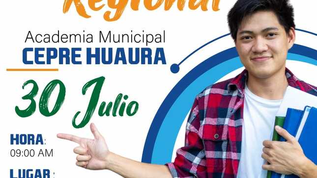CEPRE HUAURA CONVOCA AL PRIMER SIMULACRO REGIONAL DE EXAMEN DE ADMISIÓN 2023 #30deJulio