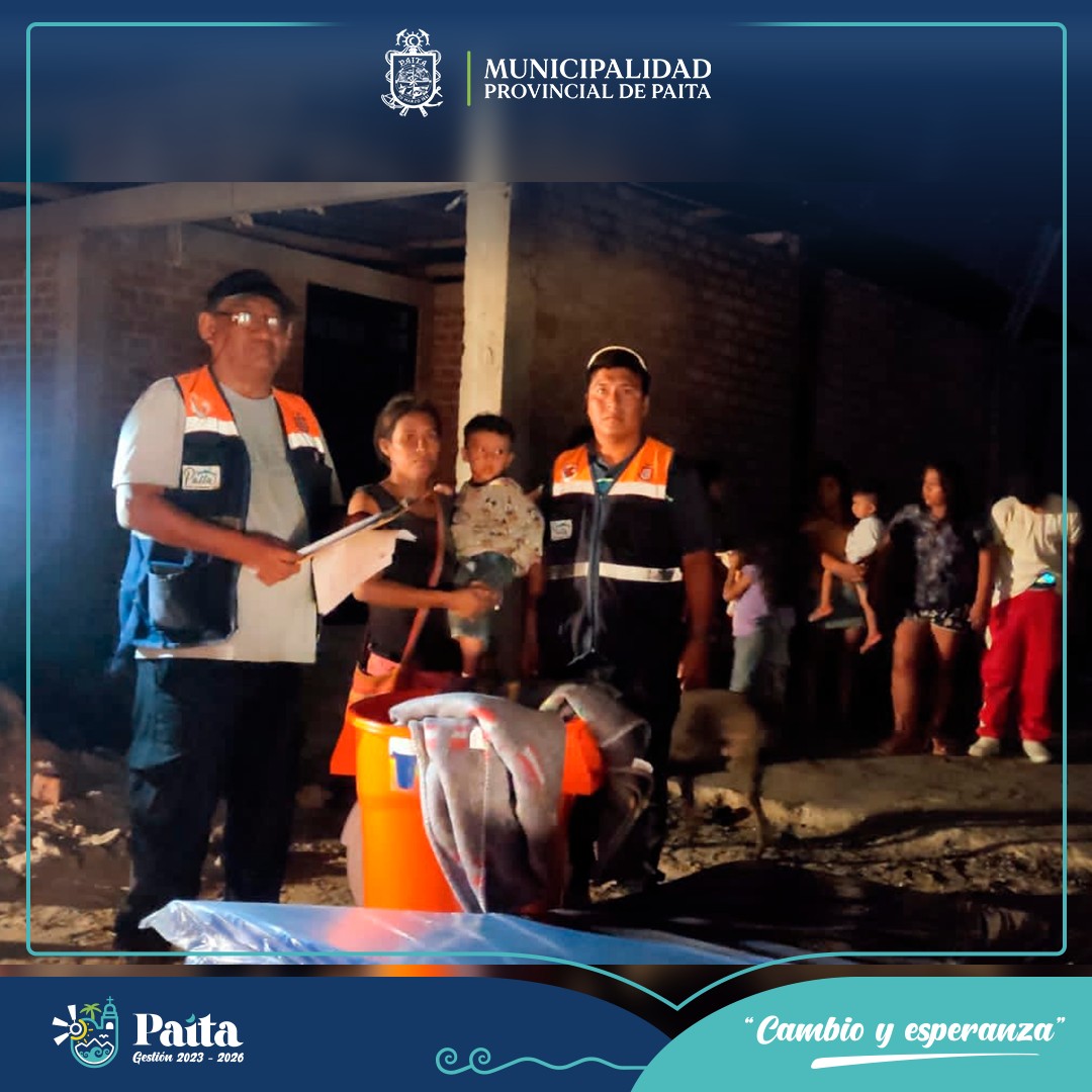 Paita lleva ayuda a seis familias damnificadas por incendios
