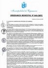 Vista preliminar de documento ORDENANZA MUNICIPAL Nº 849-CMPC