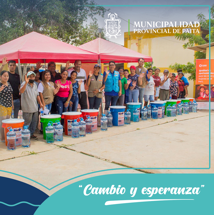 Municipalidad de Paita y Care Perú entregan kits de higiene