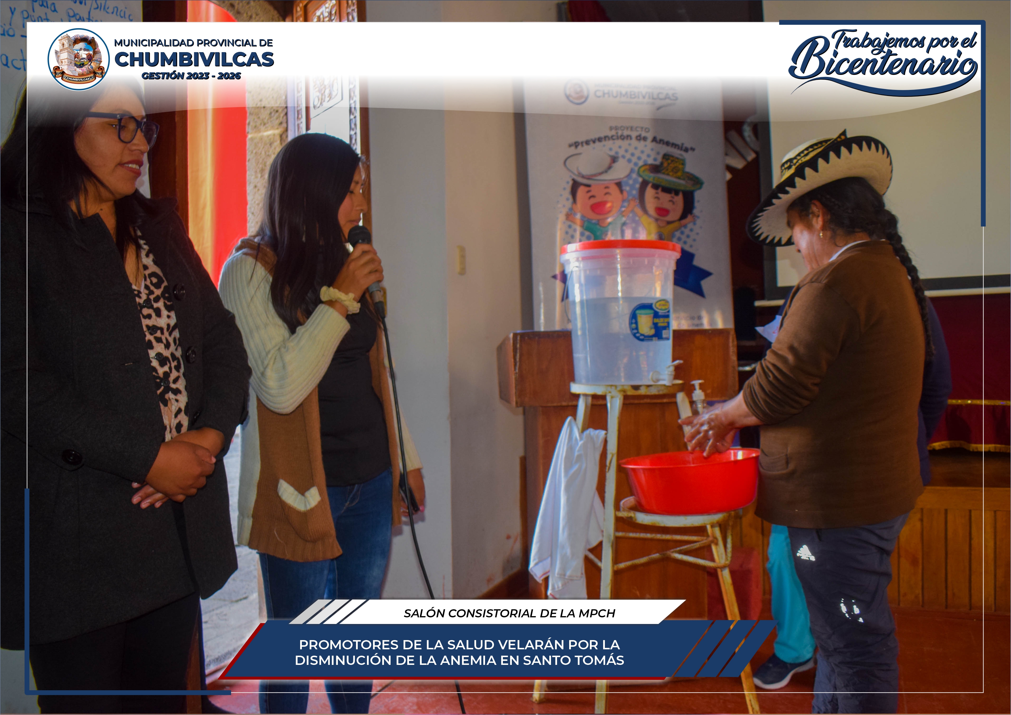 Municipalidad Provincial de Chumbivilcas capacita a promotores de la salud para la disminución de la anemia en Santo Tomás