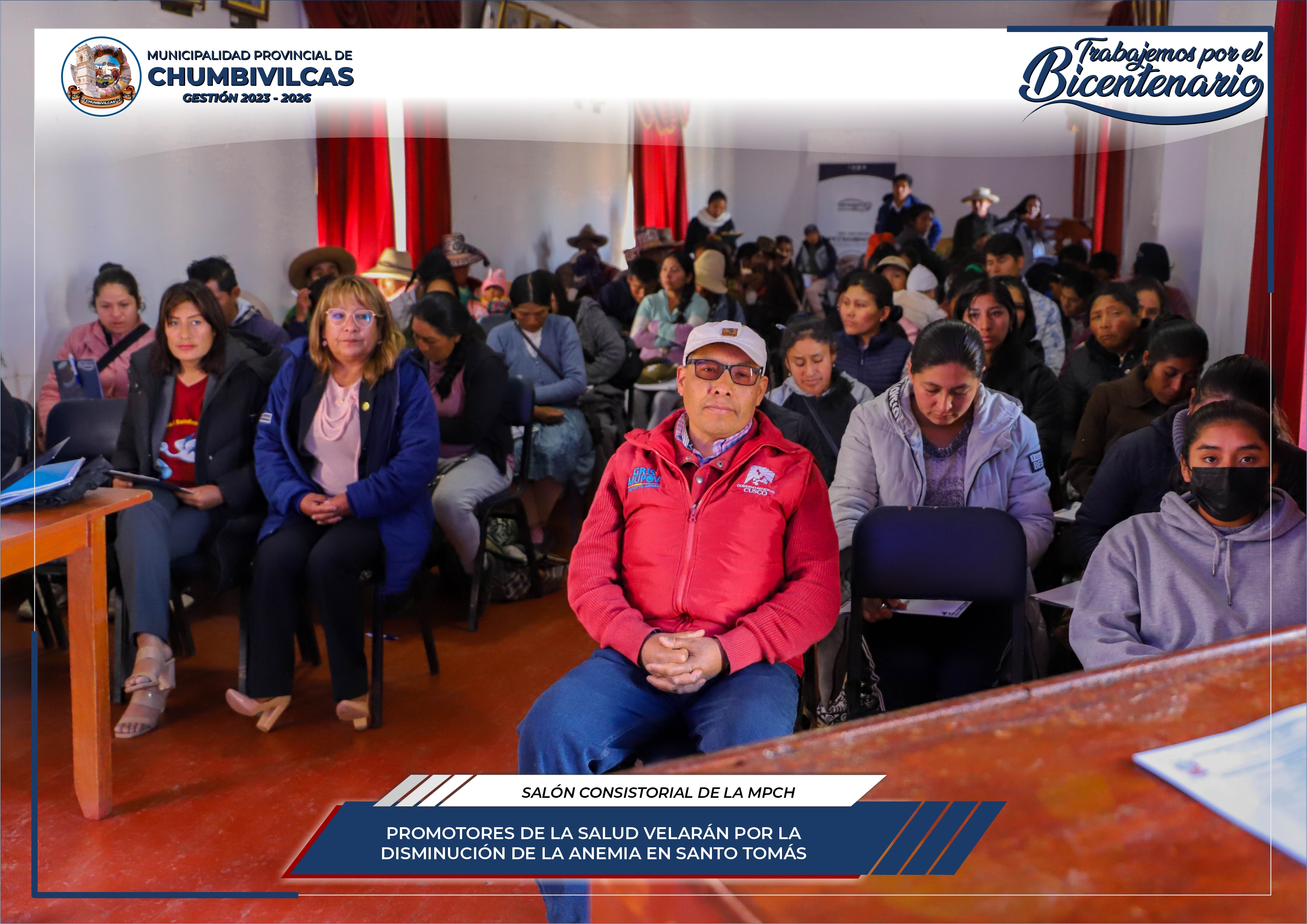 Municipalidad Provincial de Chumbivilcas capacita a promotores de la salud para la disminución de la anemia en Santo Tomás