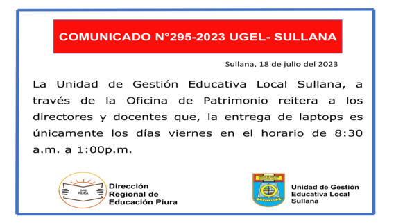 Comunicado N°295-2023