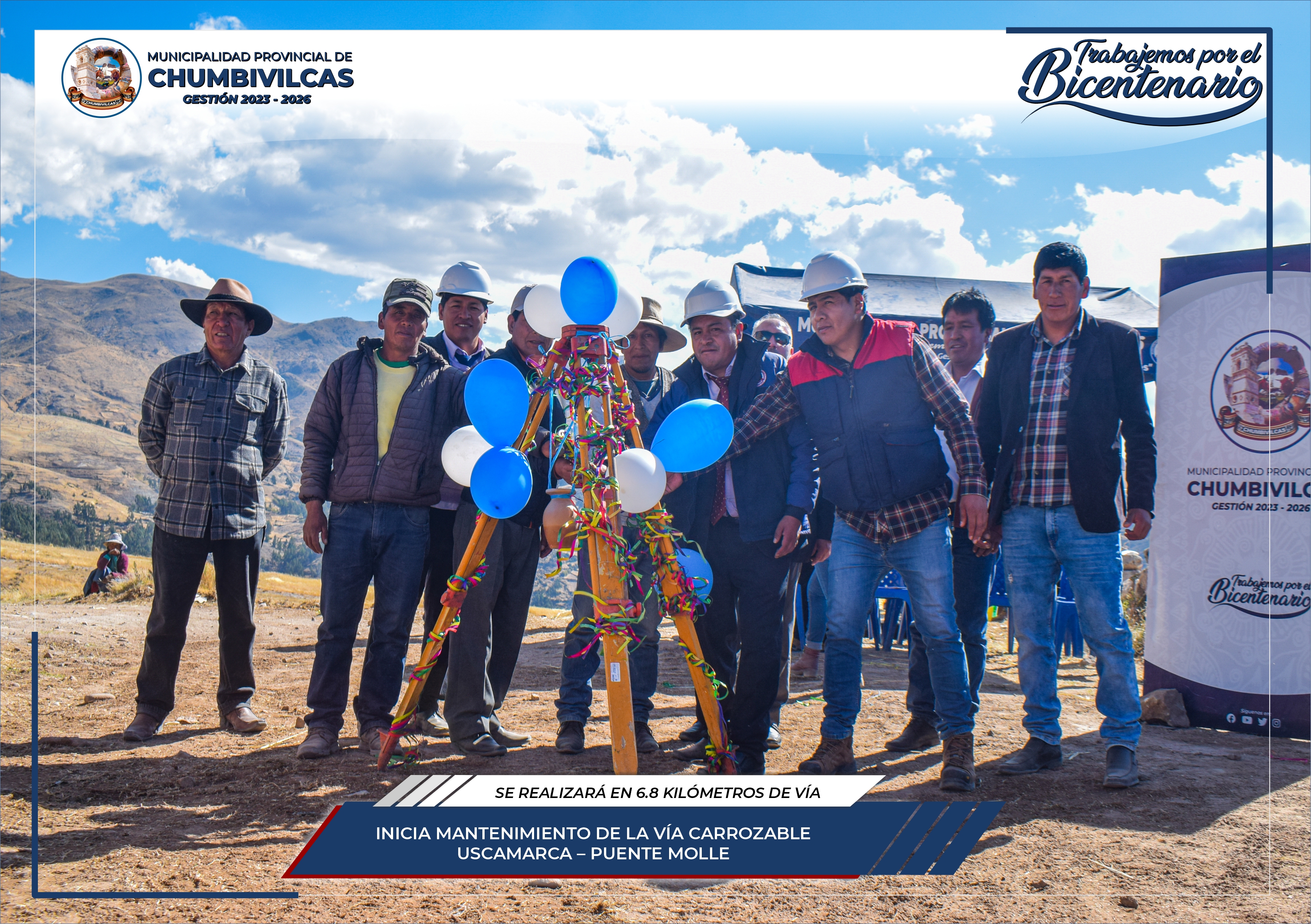 Municipalidad Provincial de Chumbivilcas inicia mantenimiento de vía carrozable Uscamarca - Puente Molle