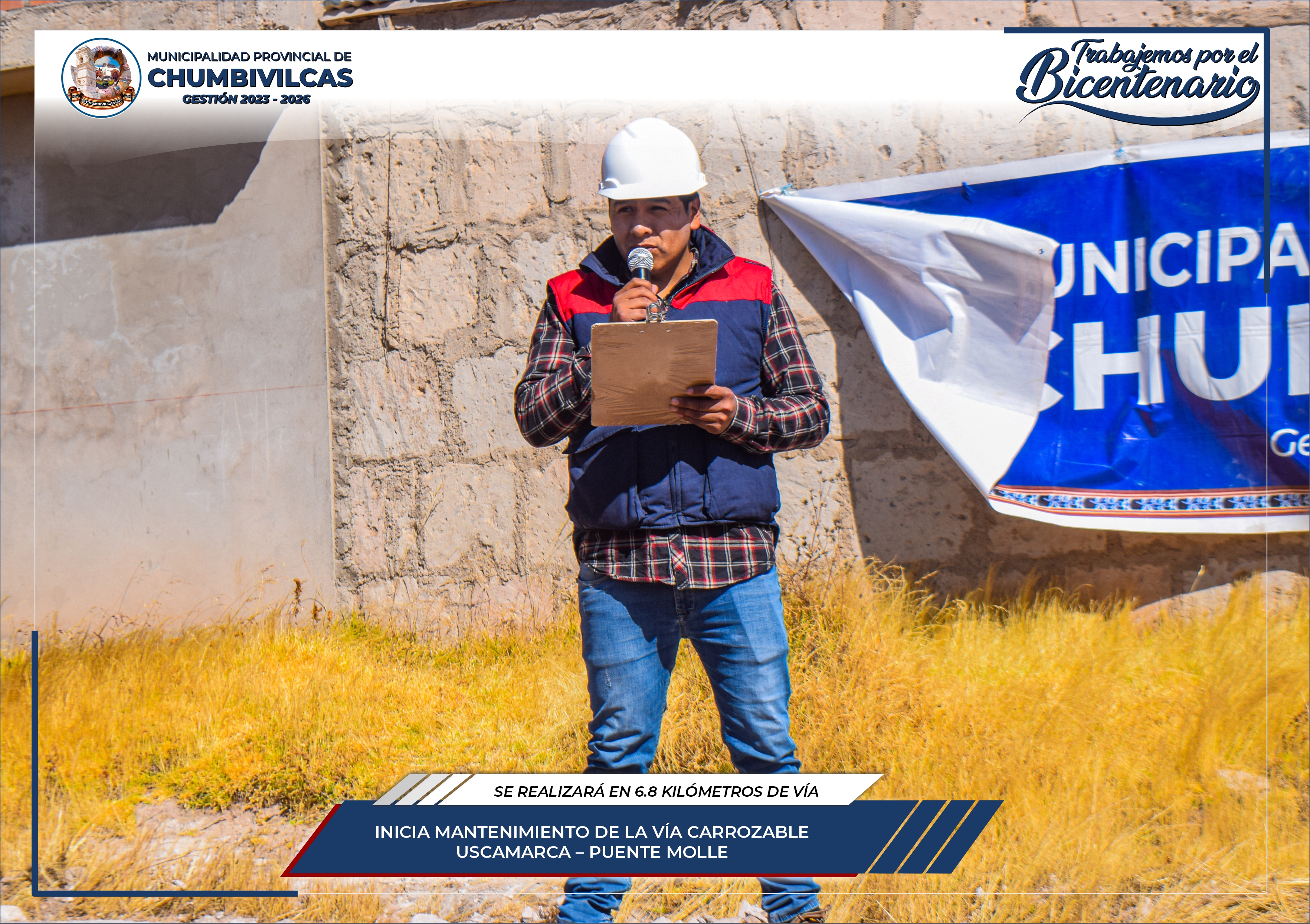 Municipalidad Provincial de Chumbivilcas inicia mantenimiento de vía carrozable Uscamarca - Puente Molle