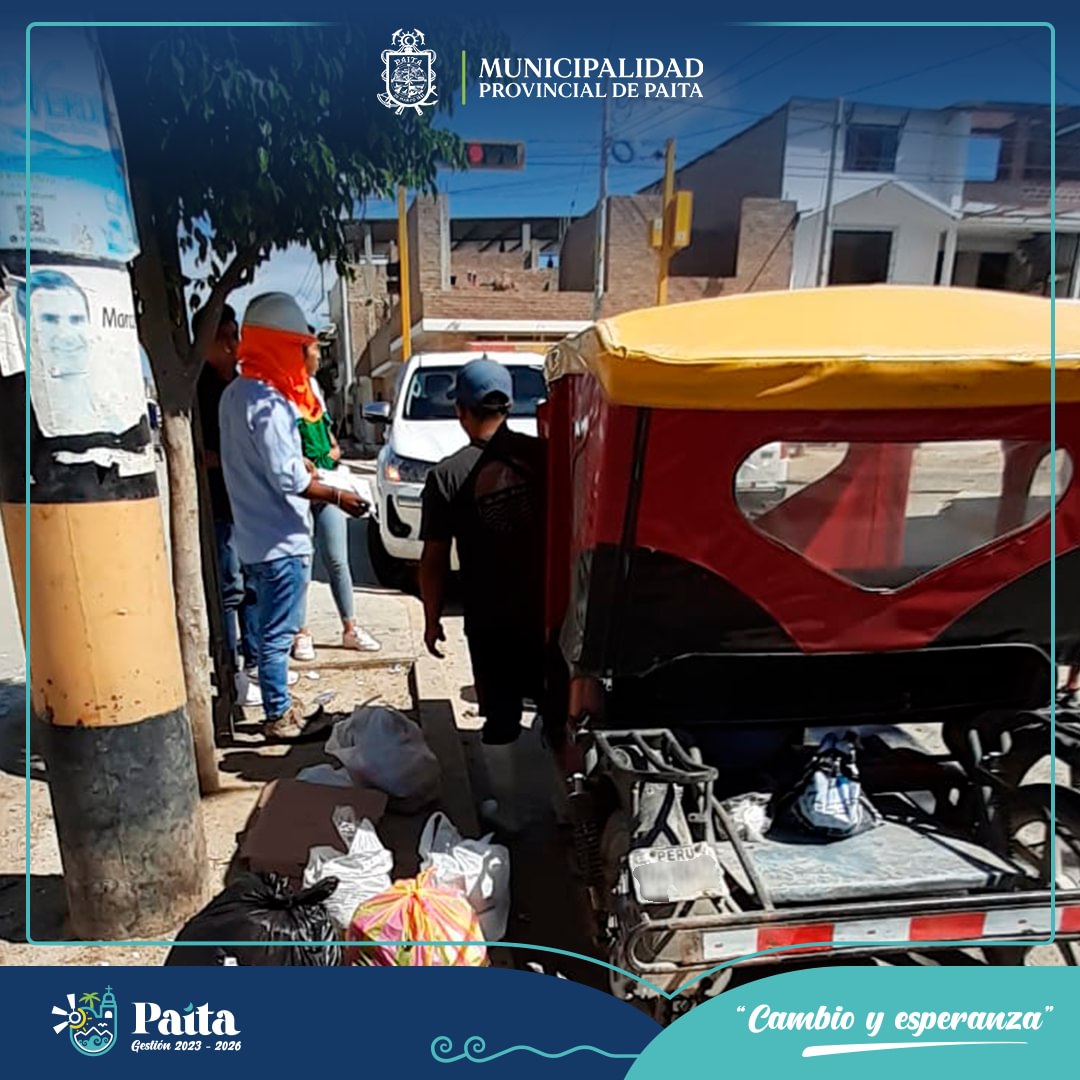 Multa por arrojar residuos sólidos a las vías publicas