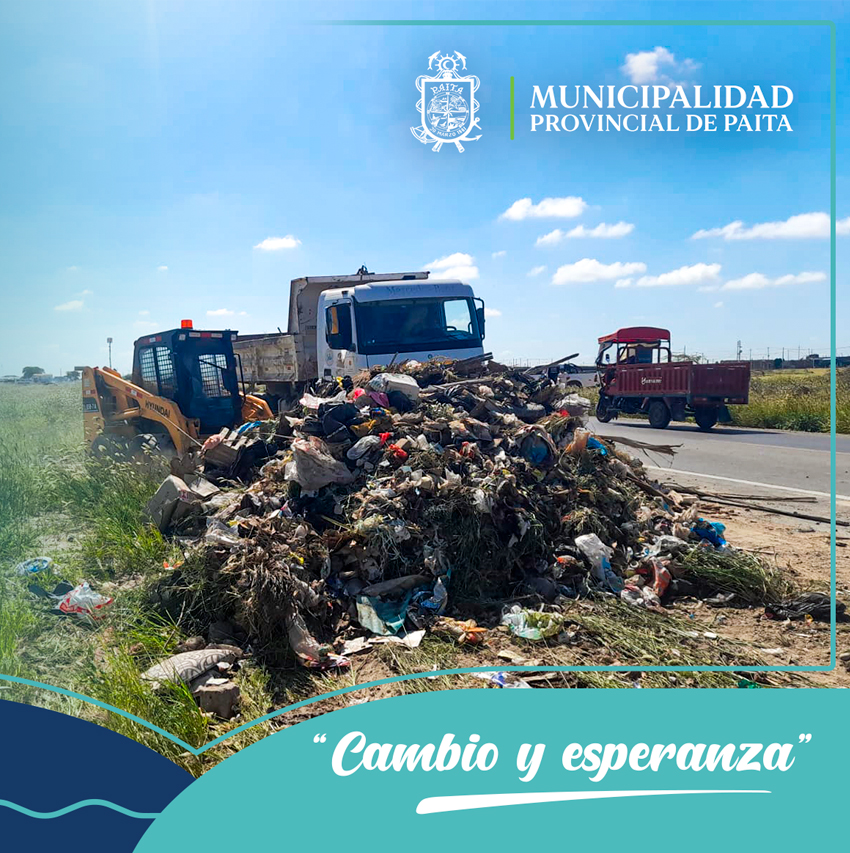 Limpieza en carretera Paita - Yacila
