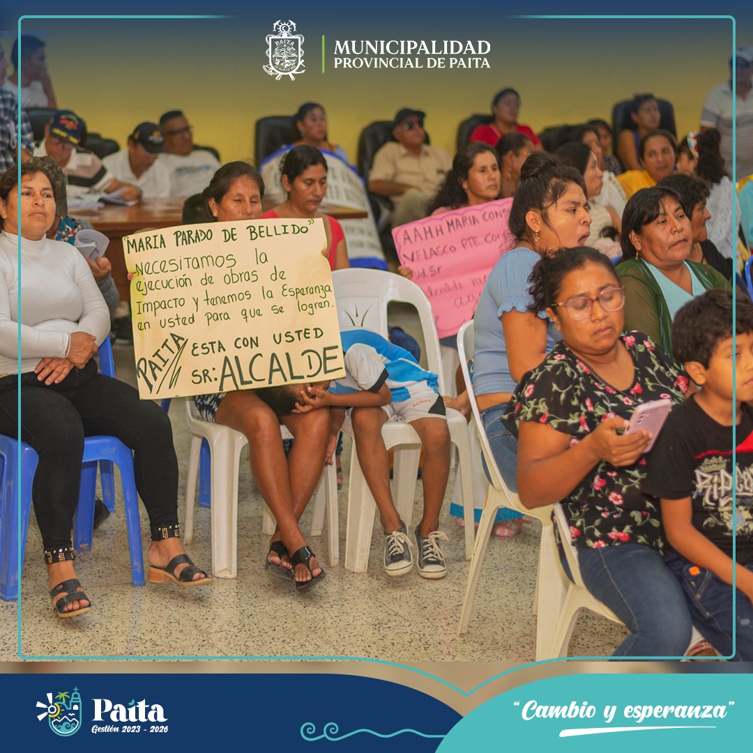 Municipalidad de Paita desarrolló con éxito la primera audiencia pública 2023