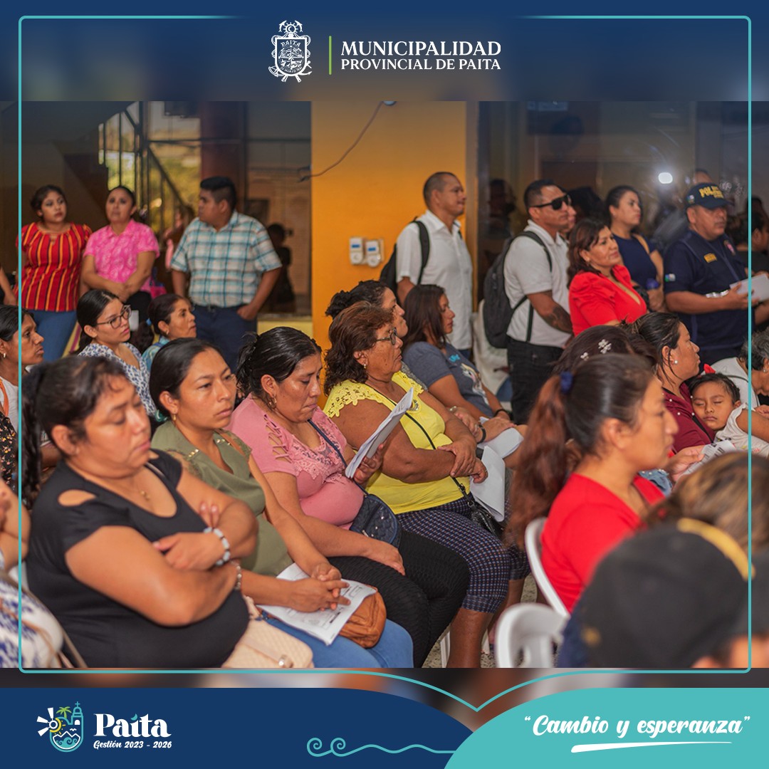 Municipalidad de Paita desarrolló con éxito la primera audiencia pública 2023