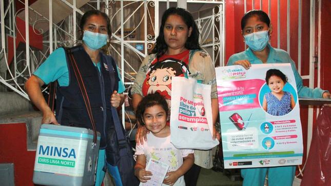 Lima norte: vacunación nocturna contra polio y sarampión logra proteger a más de 4000 niños