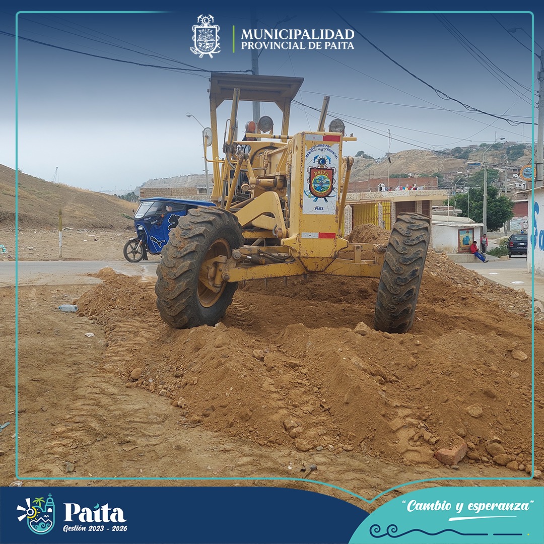 Municipalidad de Paita realizó Mantenimiento a  Calles y Vías de San José, la Merced y Rey de Reyes