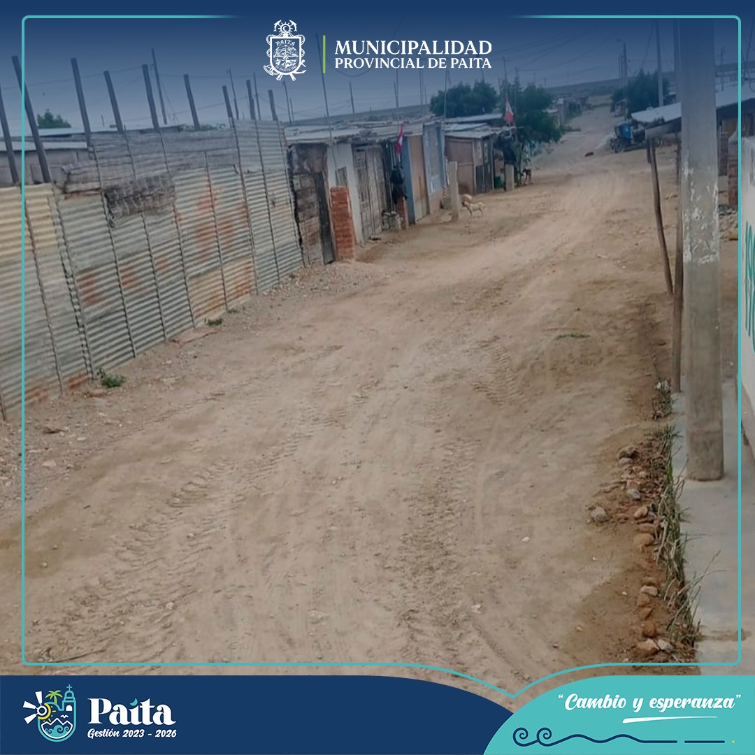 Municipalidad de Paita realizó Mantenimiento a  Calles y Vías de San José, la Merced y Rey de Reyes
