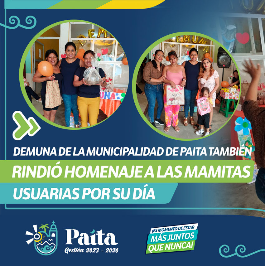 Homenaje a las mamitas usuarios