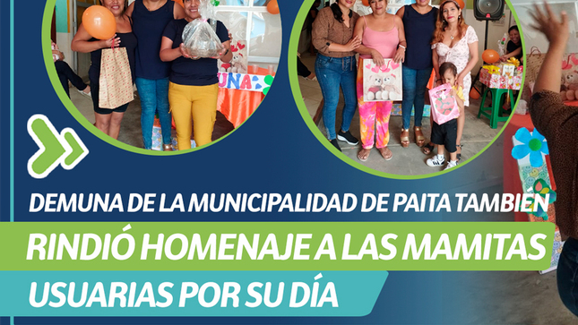 Homenaje a las mamitas usuarios 