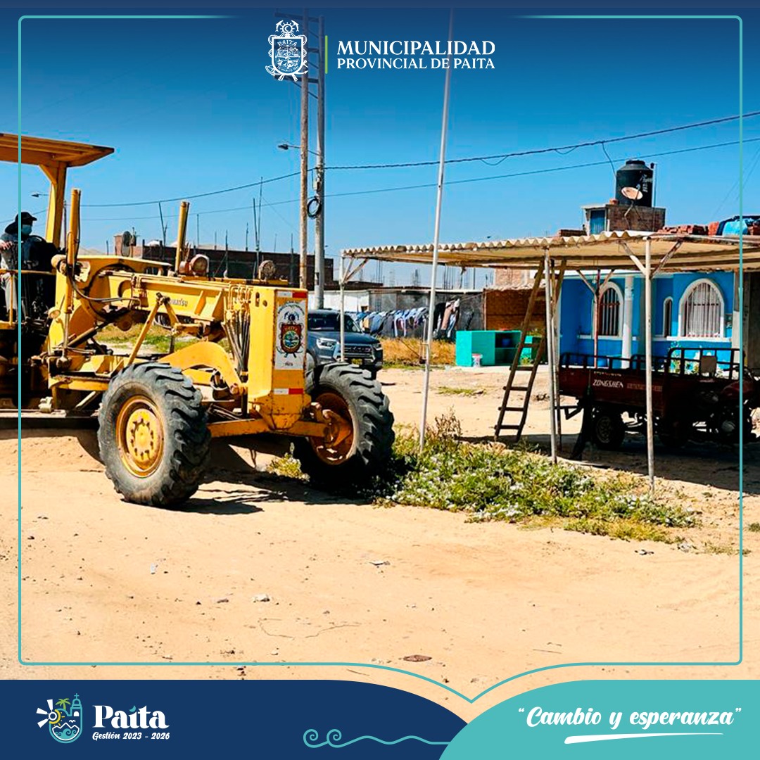 Municipalidad de Paita realizó Mantenimiento a Calles y Vías de la Islilla