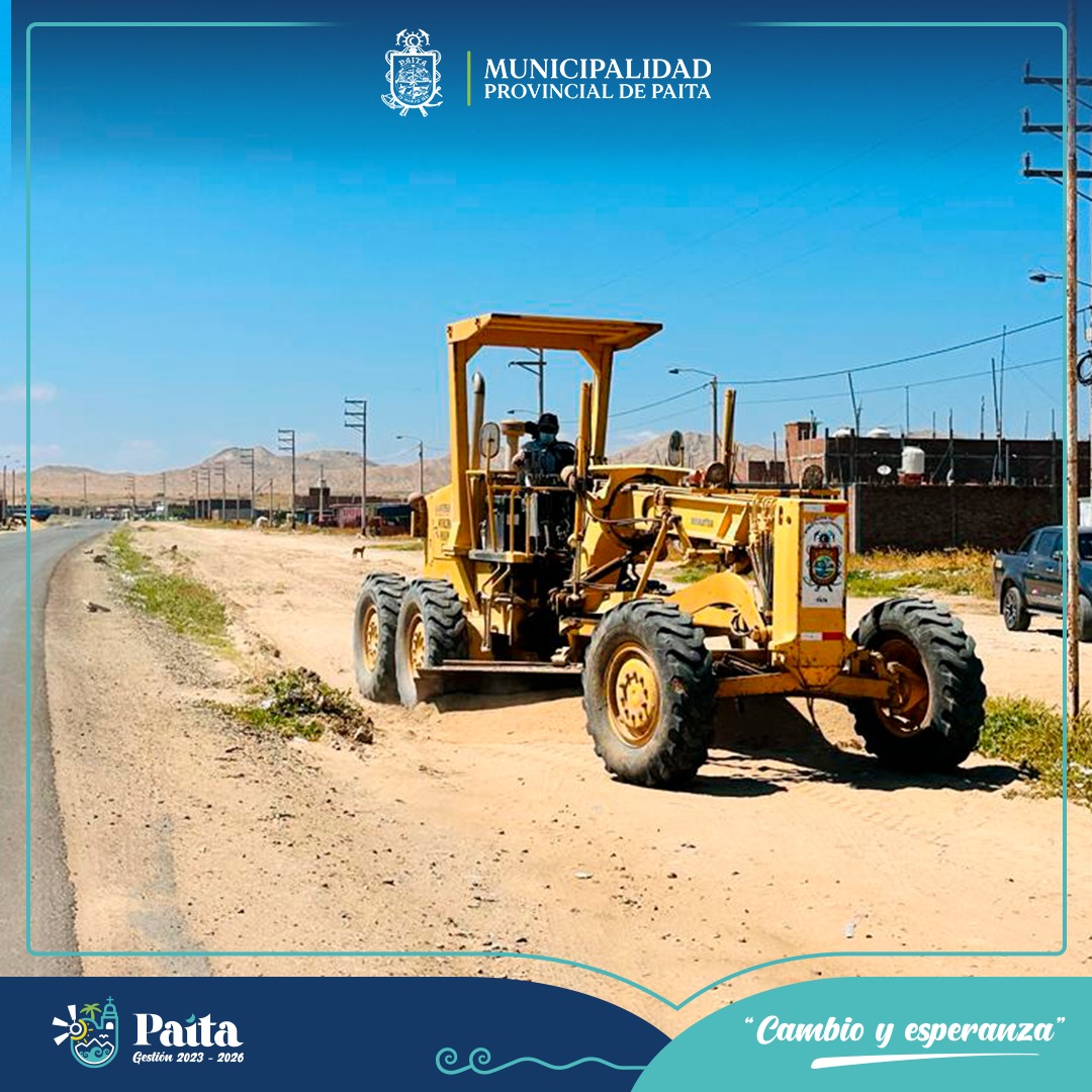 Municipalidad de Paita realizó Mantenimiento a Calles y Vías de la Islilla