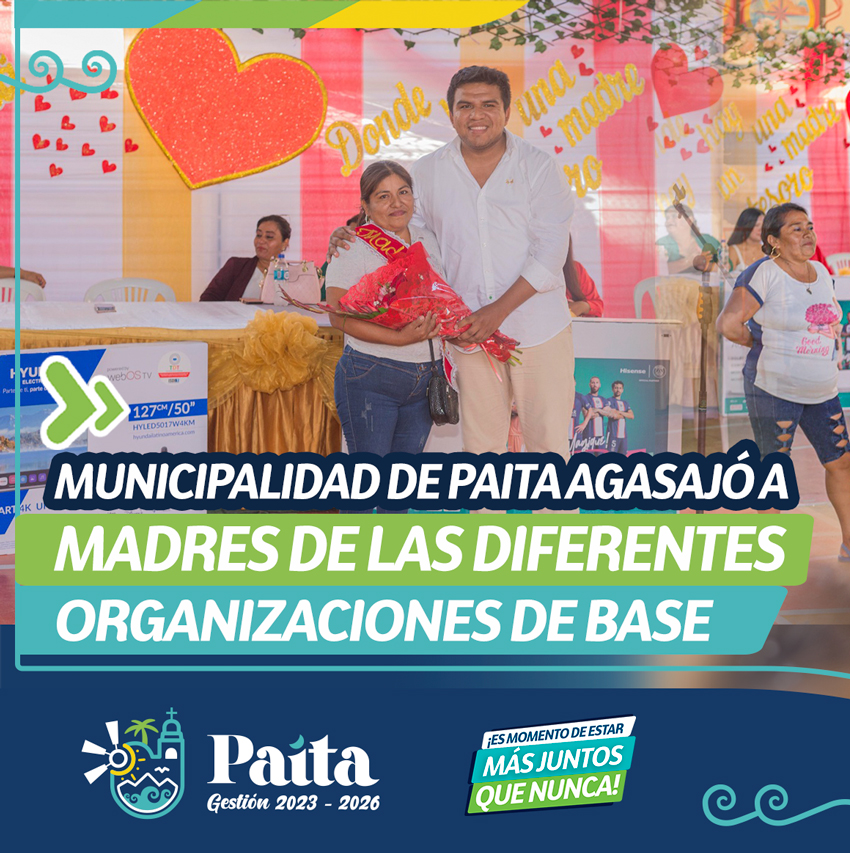 Municipalidad de Paita agasajó a madres