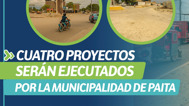 4 Proyectos serán ejecutados 
