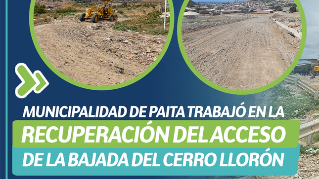 Recuperación del acceso a bajada cerro llorón